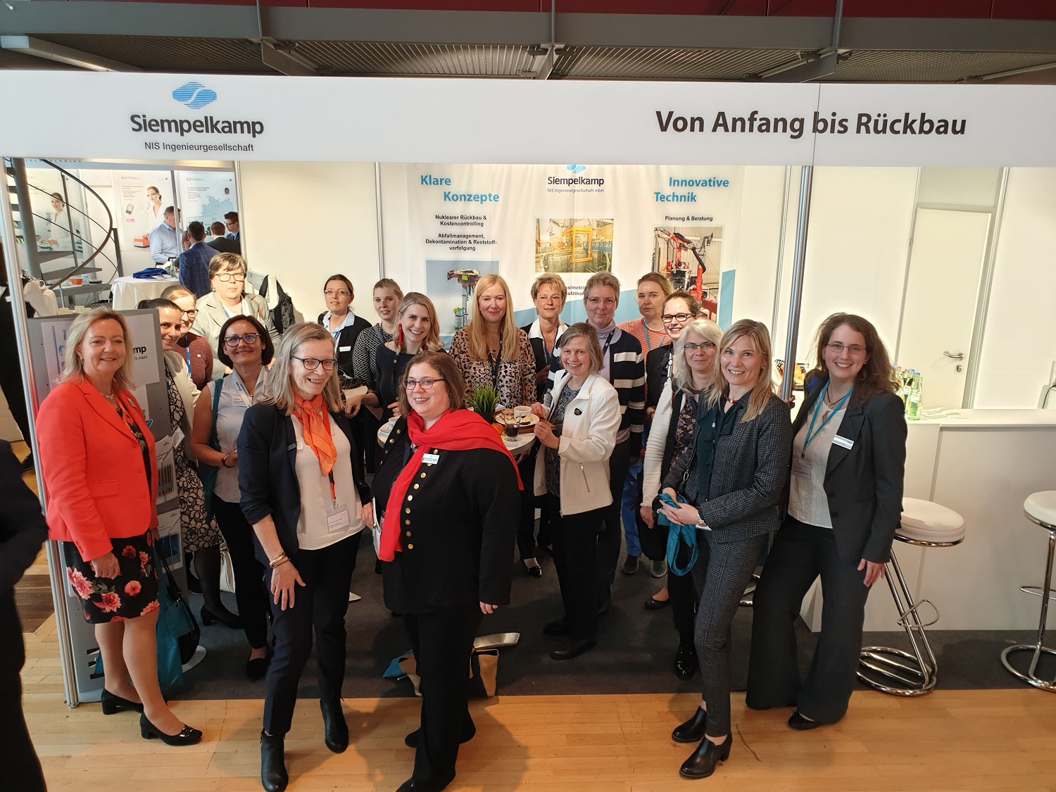 Meeting of the “Women in Nuclear” at the stand of Siempelkamp NIS, KONTEC 2019