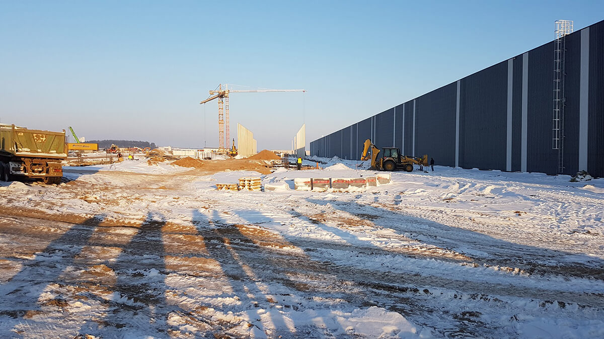 Construction site at Forte in January 2017