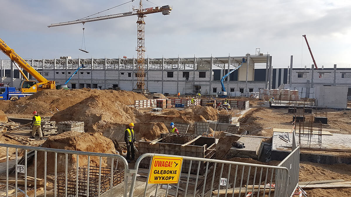 Construction site at Forte in March 2018